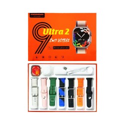 Smartwatch KW11 Ultra 2 com 7 Alças e Capa Protetora 49mm (Versão para Chamada) Dorado Smartwatch KW11 Ultra 2 com 7 Alças e Capa Protetora 49mm (Versão para Chamada) Dorado
