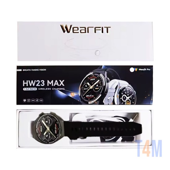 Smartwatch Wear Fit Pro HW23 Max 1,52" (Versão para Chamada) NFC Preto