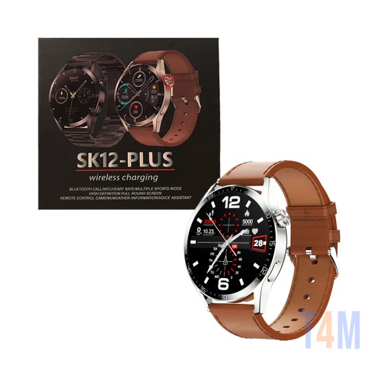 Smartwatch Kalobee SK12 Plus 1,32" (Versão para Chamada) NFC Marrom