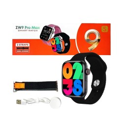 Smartwatch ZW9 Pro Max com 2 Alças 2,02" 45mm(Versão para Chamada) Preto Smartwatch ZW9 Pro Max com 2 Alças 2,02" 45mm(Versão para Chamada) Preto