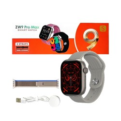 Smartwatch ZW9 Pro Max com 2 Alças 2,02" 45mm(Versão para Chamada) Prata Smartwatch ZW9 Pro Max com 2 Alças 2,02" 45mm(Versão para Chamada) Prata