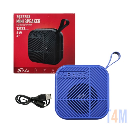 Sing-e Mini Portable Wireless Speaker ZQS2203 Blue