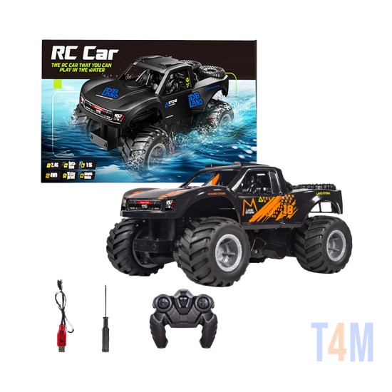 JJRC Off-Road Monster Truck Q156 4WD Amphibious Land And Water with Remote Control Orange