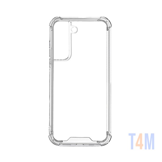Capa de Silicone Dura para Samsung Galaxy S22 Transparente