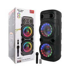 Coluna Sem Fio Portátil Sing-e ZQS8210S com microfone Preto Coluna Sem Fio Portátil Sing-e ZQS8210S com microfone Preto