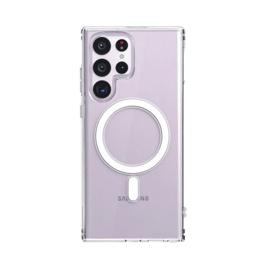 Magnetic Sillicone Case for Samsung Galaxy S22 Ultra Transparent Magnetic Sillicone Case for Samsung Galaxy S22 Ultra Transparent