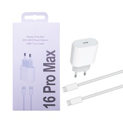 Apple Charger MHJE3ZM/A Type-C Port 35W with Type-C to Type-C Cable 1m White Apple Charger MHJE3ZM/A Type-C Port 35W with Type-C to Type-C Cable 1m White