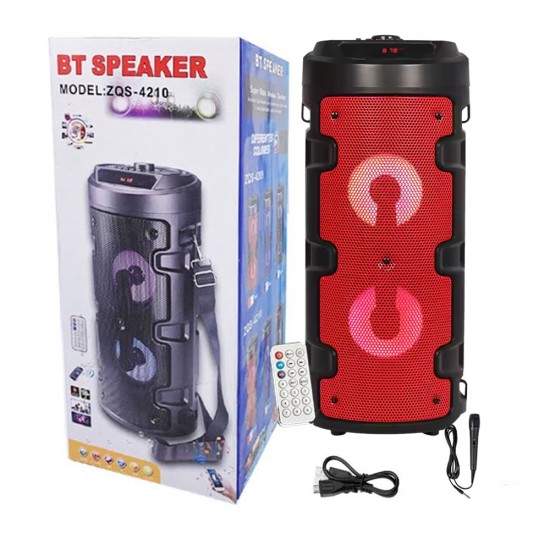 Sing-e  Portable Wireless Speaker ZQS4210 with Mic Red