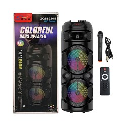 Coluna Sem Fio Portátil Sing-e ZQS8220S com microfone Preto Coluna Sem Fio Portátil Sing-e ZQS8220S com microfone Preto