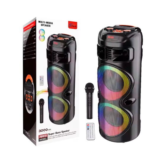 Coluna Sem Fio Portátil Sing-e ZQS6301 com microfone Preto Coluna Sem Fio Portátil Sing-e ZQS6301 com microfone Preto