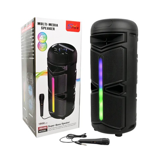 Sing-e Portable Wireless Speaker ZQS4293 with Mic Black Sing-e Portable Wireless Speaker ZQS4293 with Mic Black