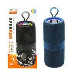 Coluna Sem Fio Portátil Kimiso KMS-671 Azul Coluna Sem Fio Portátil Kimiso KMS-671 Azul