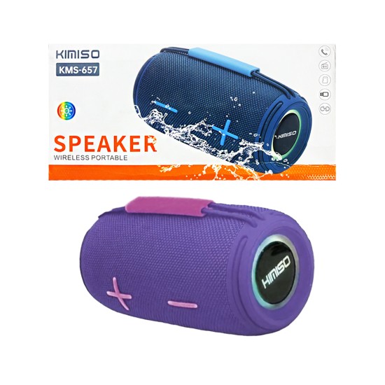 Kimiso Portable Wireless Speaker KMS-657 Purple