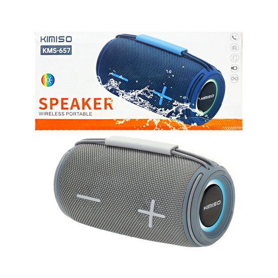 Kimiso Portable Wireless Speaker KMS-657 Gray