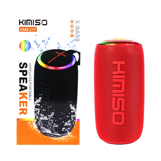 Kimiso Portable Wireless Speaker KMS-217 Red