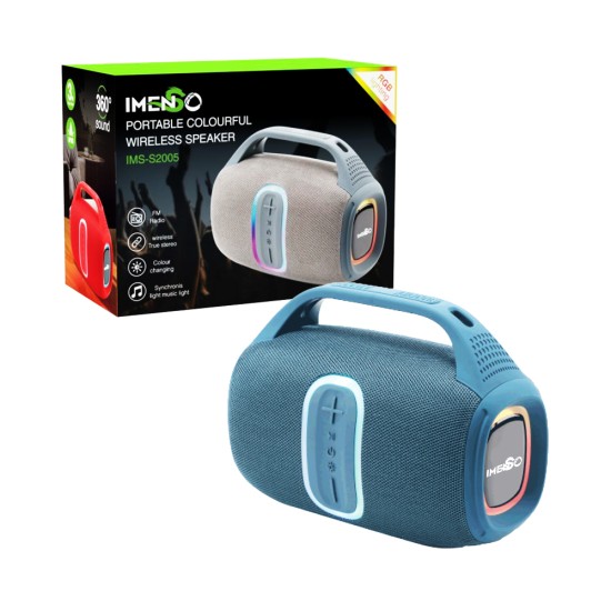 Coluna Sem Fio Portátil Imenso IMS-S2005 Azul