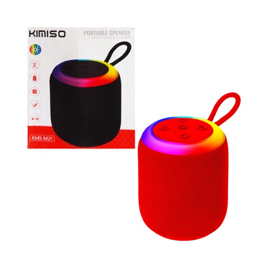 Kimiso Portable Wireless Speaker KMS-M21 Red