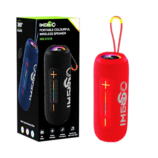 Imenso Portable Wireless Speaker IMS-S1016 Red