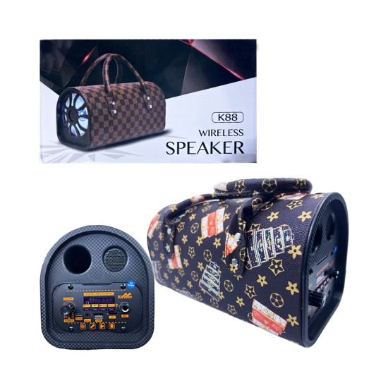 Ailiang Portable Wireless Speaker K88 Star Design Brown