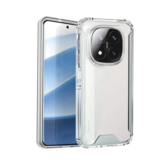 Capa de Silicone Dura para Xiaomi Redmi Note 14 Transparente Capa de Silicone Dura para Xiaomi Redmi Note 14 Transparente