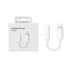 Adaptador de Áudio MMX62ZM/A Lightning para Auscultador de 3,5mm Adaptador de Áudio MMX62ZM/A Lightning para Auscultador de 3,5mm
