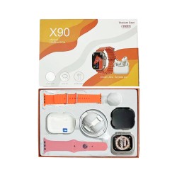 Smartwatch X90 With 2 Straps and Airpods Pro 2.01" 49mm (Call Version) Orange Smartwatch X90 With 2 Straps and Airpods Pro 2.01" 49mm (Call Version) Orange