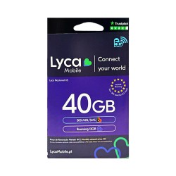 LycaMobile National Card XS 40 GB/500 min com 13GB de roaming na EU LycaMobile National Card XS 40 GB/500 min com 13GB de roaming na EU