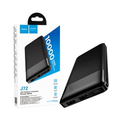 Power Bank Hoco J72 Easy Travel com 2 Puertos Outputs USB 10000mAh Preto Power Bank Hoco J72 Easy Travel com 2 Puertos Outputs USB 10000mAh Preto