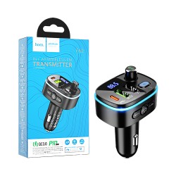 Hoco Wireless FM Transmitter E62 With PD20+QC3.0 USB Black Hoco Wireless FM Transmitter E62 With PD20+QC3.0 USB Black