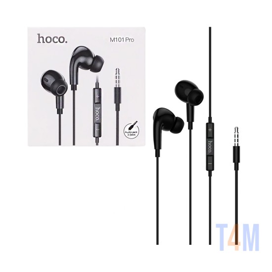 Hoco Wired Earphones M101 Pro Crystal Sound with Microphone 3.5mm 1.2m Black