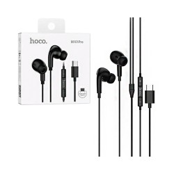 Auscultadores com Cabo Hoco M101 Pro Crystal Sound com Microfone Tipo-C 1,2m Preto Auscultadores com Cabo Hoco M101 Pro Crystal Sound com Microfone Tipo-C 1,2m Preto