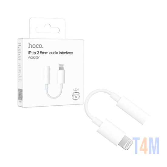 Hoco Audio Adapter Cable LS34 LIghtning to 3.5mm White