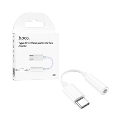 Cabo Adaptador de Áudio Hoco LS35 Tipo-C to 3,5mm Branco Cabo Adaptador de Áudio Hoco LS35 Tipo-C to 3,5mm Branco