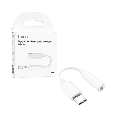 Hoco Audio Adapter Cable LS35 Type-C to White