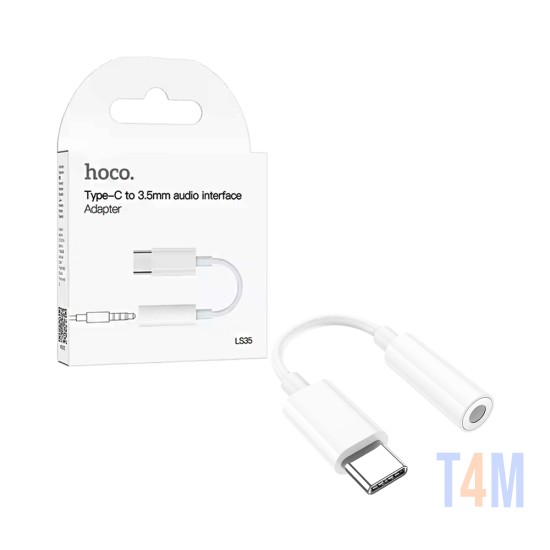 Hoco Audio Adapter Cable LS35 Type-C to 3.5mm White
