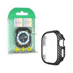 Hoco Cover+Tempered Glass WS6 Shadow for Apple iwatch Series 49mm Carbon Fiber Pattern Hoco Cover+Tempered Glass WS6 Shadow for Apple iwatch Series 49mm Carbon Fiber Pattern