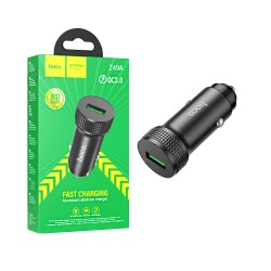 Hoco Car Charger Z49A Level 18W QC3.0  Black Hoco Car Charger Z49A Level 18W QC3.0  Black