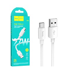 Hoco Cable X96 Hyper Type-c 27W 3A 1m White Hoco Cable X96 Hyper Type-c 27W 3A 1m White