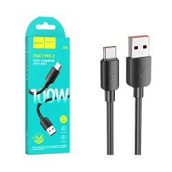 Hoco Cable X96 Hyper Type-C 100W 6A 1M Black Hoco Cable X96 Hyper Type-C 100W 6A 1M Black