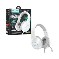 Auriculares juego de azar Hoco W108 Sue con Cable y Micrófono 3,5mm+USB-A 2m Blanco Auriculares juego de azar Hoco W108 Sue con Cable y Micrófono 3,5mm+USB-A 2m Blanco