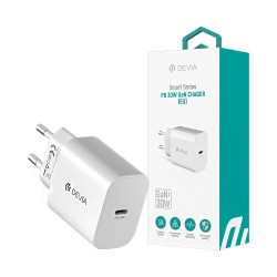 Adaptador Devia RCE-30005CL Smart Series Tipo-C PD 30W GAN Branco Adaptador Devia RCE-30005CL Smart Series Tipo-C PD 30W GAN Branco