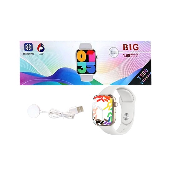 Smartwatch T500 Ultimate 1.99" (Call Version) White