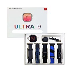 Smartwatch T905 Ultra Max Suit Ultra 9 com 5 Alças 1,73'' (Versão para Chamada) Preto Smartwatch T905 Ultra Max Suit Ultra 9 com 5 Alças 1,73'' (Versão para Chamada) Preto