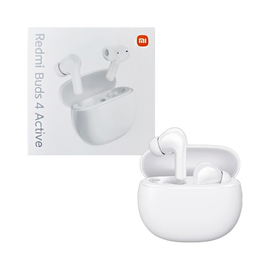 Auscultadores True Sem Fio Xiaomi Redmi Buds 4 Active Branco Auscultadores True Sem Fio Xiaomi Redmi Buds 4 Active Branco