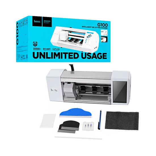 Máquina corte de filme Hoco G100 inteligente Branco Máquina corte de filme Hoco G100 inteligente Branco