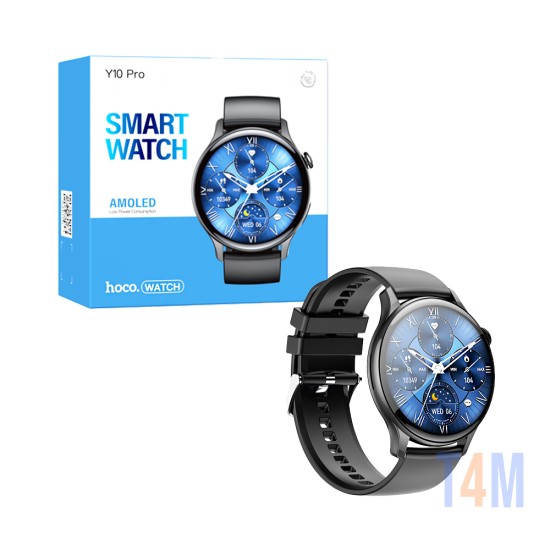 Smartwatch Hoco Y10 Pro 1,43" (Versión Llamada) Negro Brillante