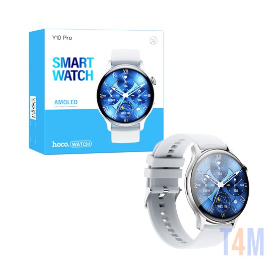 Smartwatch Hoco Y10 Pro 1,43" (Versión Llamada) Plata Brillante
