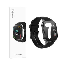 Smartwatch Hoco Y19 1,96" (versão de chamada) Cinza Metálico brilhante