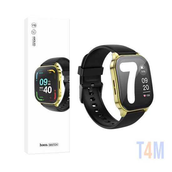Smartwatch Hoco Y19 1,96" (versão de chamada) Dourado Brilhante