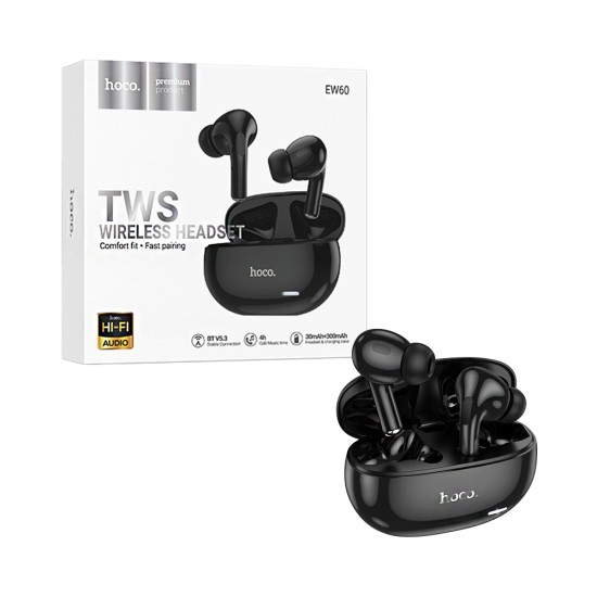 Hoco True Wireless Earbuds EW60 Norman Black Hoco True Wireless Earbuds EW60 Norman Black